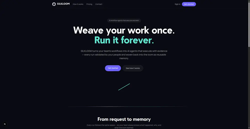 SILKLOOM — AI workflow agents that weave themselves